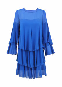 sukienka jedwabna yasmine niebieska