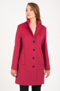raspberry cashmere coat