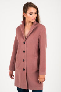 dusty pink cashmere coat