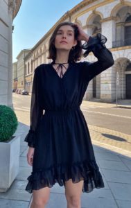 ines small black dress