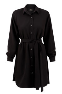 amelie shirt dress black