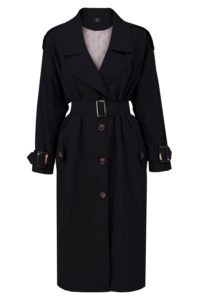 oversize trench coat black