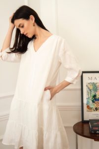 white jasmine linien dress