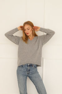 cashmere sweater grey