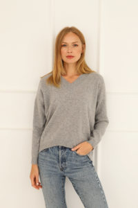 cashmere sweater grey