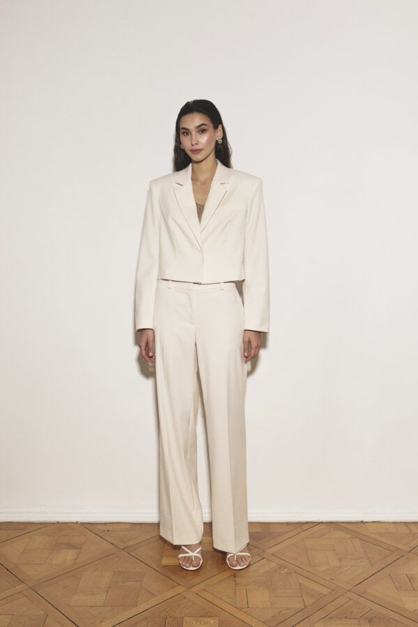 marynarka pudełkowa ecru