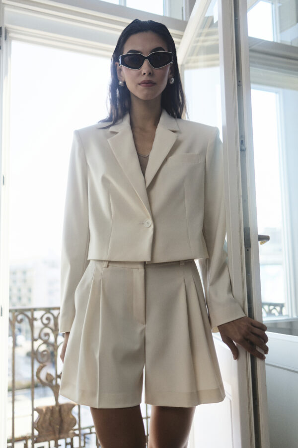 szorty solene ecru Entelier