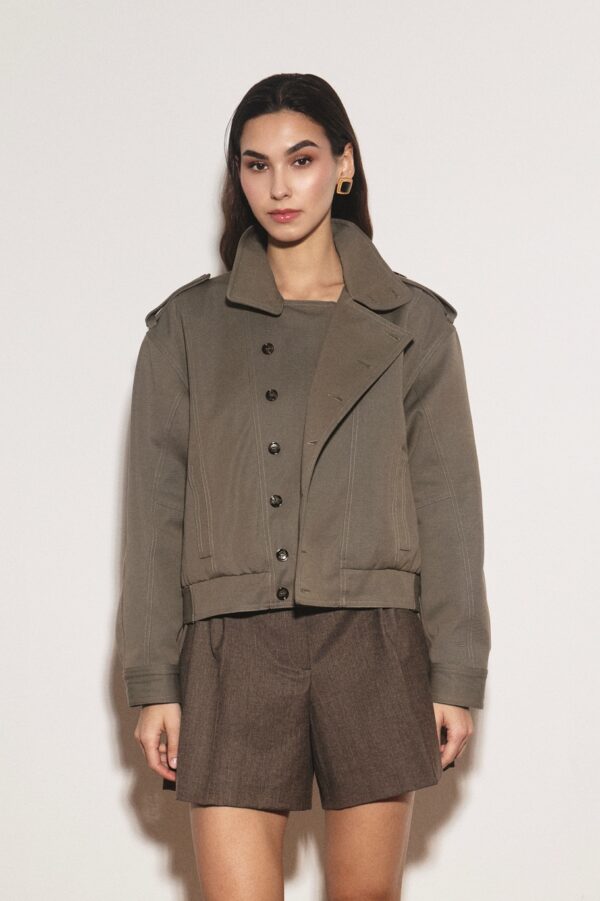 kurtka pudełkowa khaki